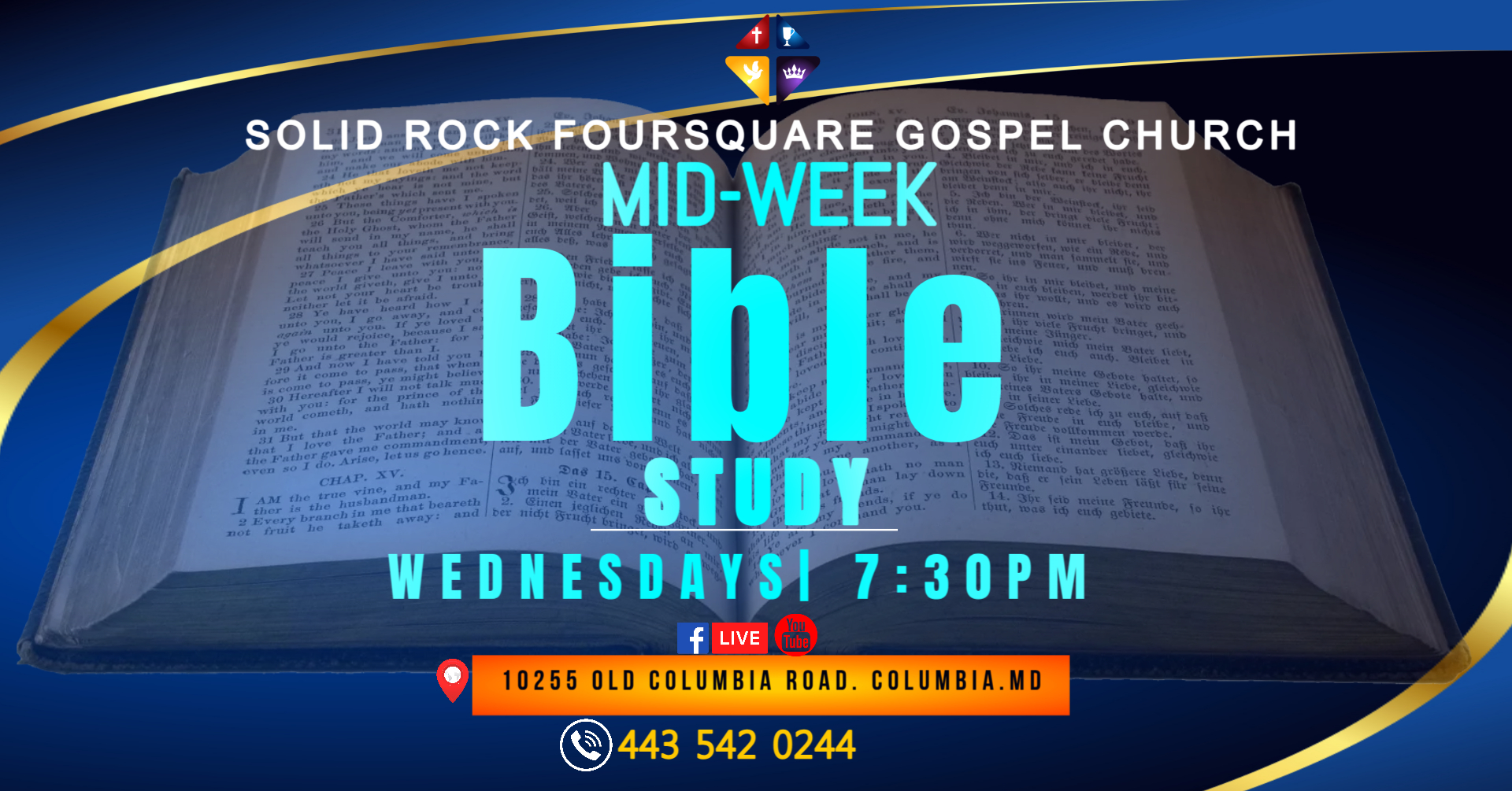 midweek bible study Made with PosterMyWall Media Hub